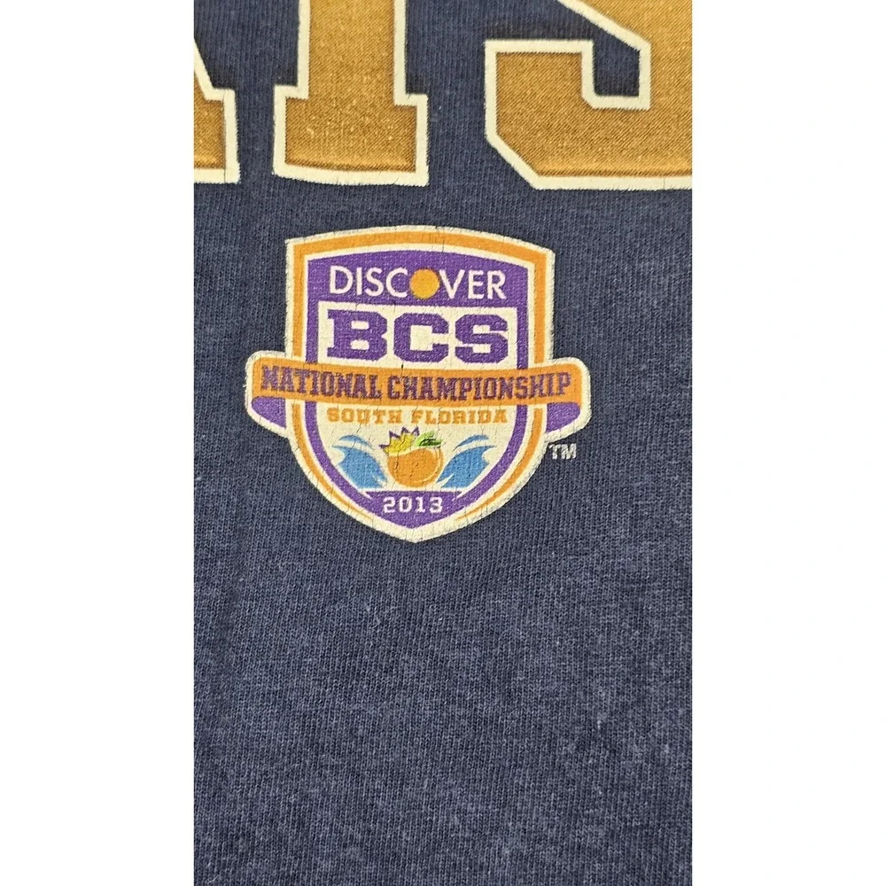 Adidas Here Come the Irish‎ 2013 BCS T-Shirt Mens 2XL Blue Graphic NCAA Football